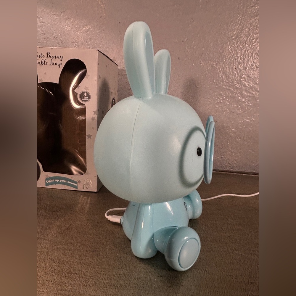 Cute Rabbit Lamp with Glasses Touch Sensor(Eye Protection)Cartoon Night Light - Picture 3 of 16